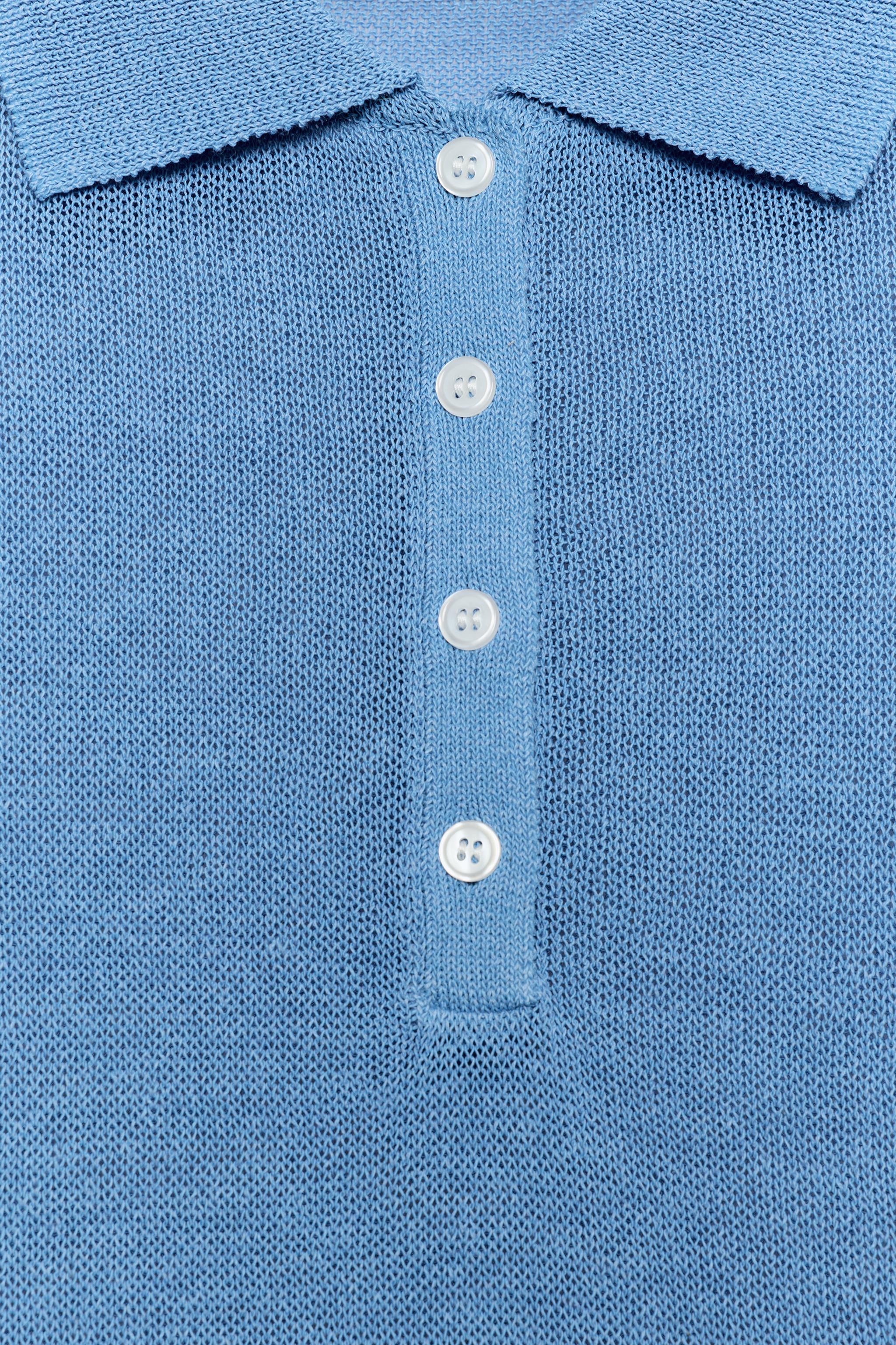 SLEEVELESS KNIT POLO